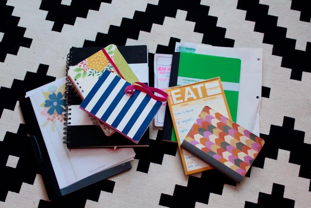 lists and notebooks